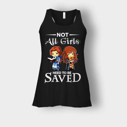 Not-All-Girls-Need-To-Be-Saved-Hermione-And-Belles-Disney-Beauty-And-The-Beast-Bella-Womens-Flowy-Tank-Black