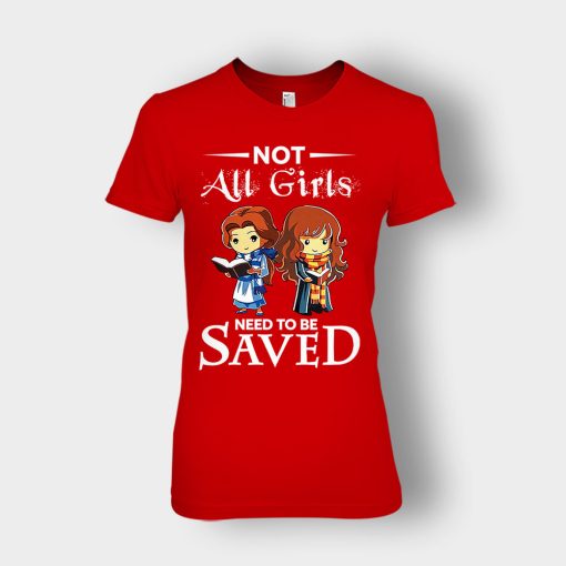 Not-All-Girls-Need-To-Be-Saved-Hermione-And-Belles-Disney-Beauty-And-The-Beast-Ladies-T-Shirt-Red