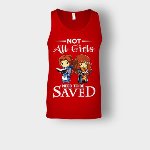 Not-All-Girls-Need-To-Be-Saved-Hermione-And-Belles-Disney-Beauty-And-The-Beast-Unisex-Tank-Top-Red