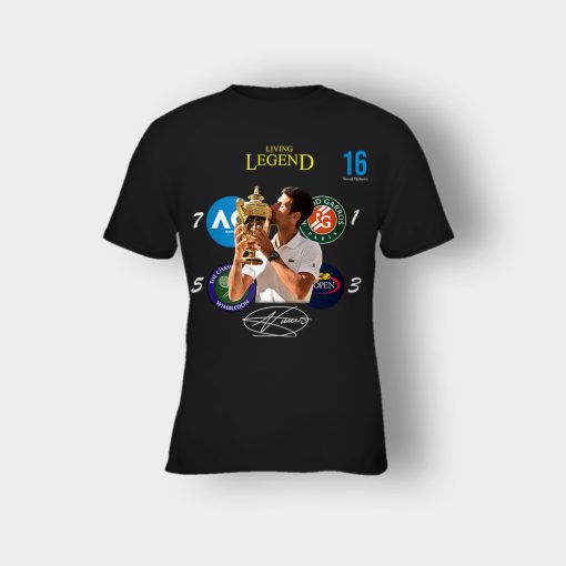 Novak-Djokovic-Living-Legend-Wimbledon-Champion-2019-Kids-T-Shirt-Black