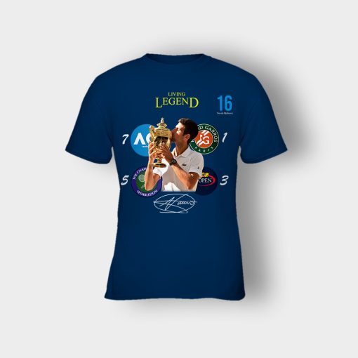 Novak-Djokovic-Living-Legend-Wimbledon-Champion-2019-Kids-T-Shirt-Navy