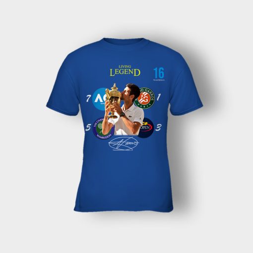 Novak-Djokovic-Living-Legend-Wimbledon-Champion-2019-Kids-T-Shirt-Royal