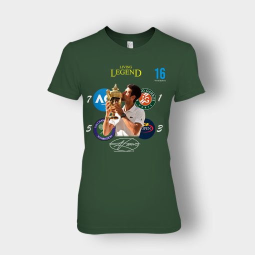 Novak-Djokovic-Living-Legend-Wimbledon-Champion-2019-Ladies-T-Shirt-Forest