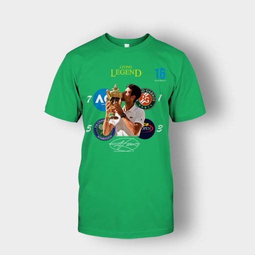 Novak-Djokovic-Living-Legend-Wimbledon-Champion-2019-Unisex-T-Shirt-Irish-Green