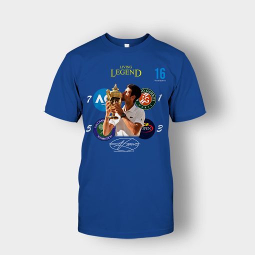Novak-Djokovic-Living-Legend-Wimbledon-Champion-2019-Unisex-T-Shirt-Royal