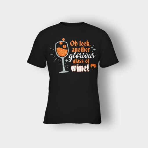 Oh-Look-Another-Glorious-Glass-Of-Wine-Winnie-Sanderson-Kids-T-Shirt-Black