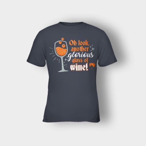 Oh-Look-Another-Glorious-Glass-Of-Wine-Winnie-Sanderson-Kids-T-Shirt-Dark-Heather