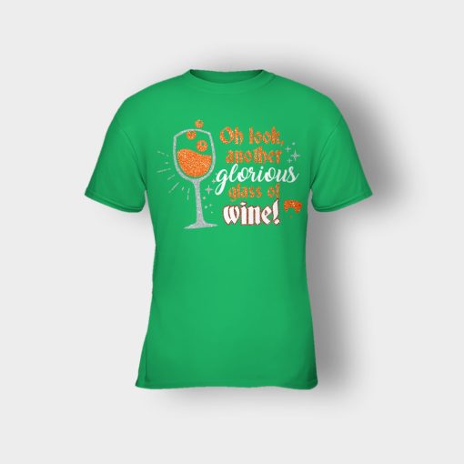 Oh-Look-Another-Glorious-Glass-Of-Wine-Winnie-Sanderson-Kids-T-Shirt-Irish-Green