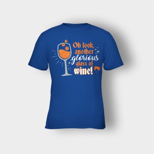Oh-Look-Another-Glorious-Glass-Of-Wine-Winnie-Sanderson-Kids-T-Shirt-Royal