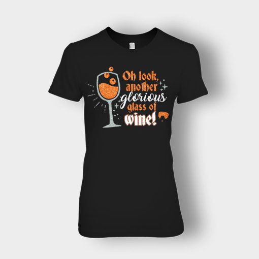 Oh-Look-Another-Glorious-Glass-Of-Wine-Winnie-Sanderson-Ladies-T-Shirt-Black