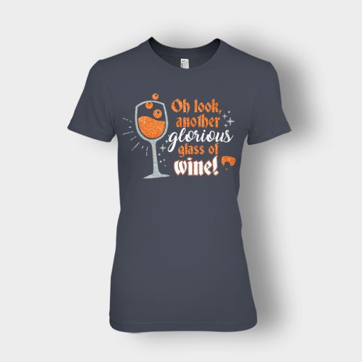Oh-Look-Another-Glorious-Glass-Of-Wine-Winnie-Sanderson-Ladies-T-Shirt-Dark-Heather
