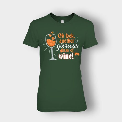 Oh-Look-Another-Glorious-Glass-Of-Wine-Winnie-Sanderson-Ladies-T-Shirt-Forest