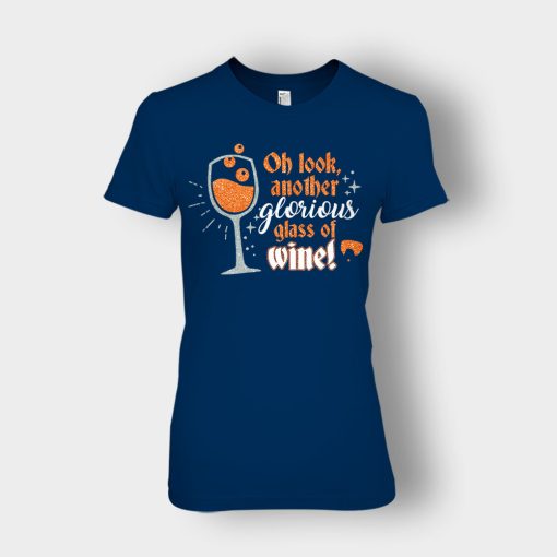 Oh-Look-Another-Glorious-Glass-Of-Wine-Winnie-Sanderson-Ladies-T-Shirt-Navy