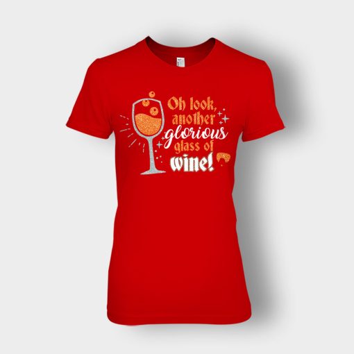 Oh-Look-Another-Glorious-Glass-Of-Wine-Winnie-Sanderson-Ladies-T-Shirt-Red