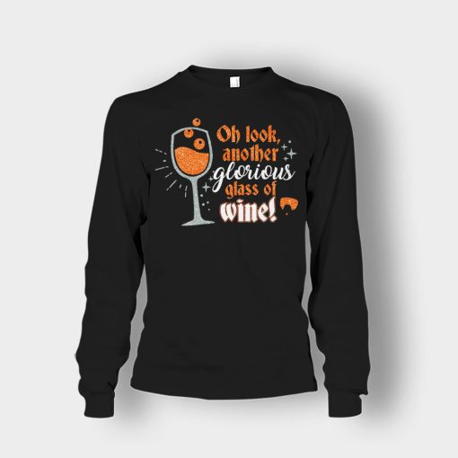 Oh-Look-Another-Glorious-Glass-Of-Wine-Winnie-Sanderson-Unisex-Long-Sleeve-Black