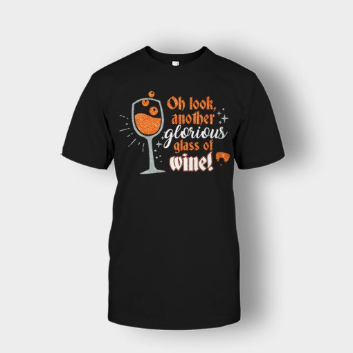 Oh-Look-Another-Glorious-Glass-Of-Wine-Winnie-Sanderson-Unisex-T-Shirt-Black