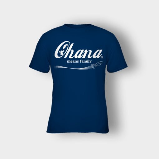 Ohana-Means-Family-Coca-Disney-Lilo-And-Stitch-Kids-T-Shirt-Navy