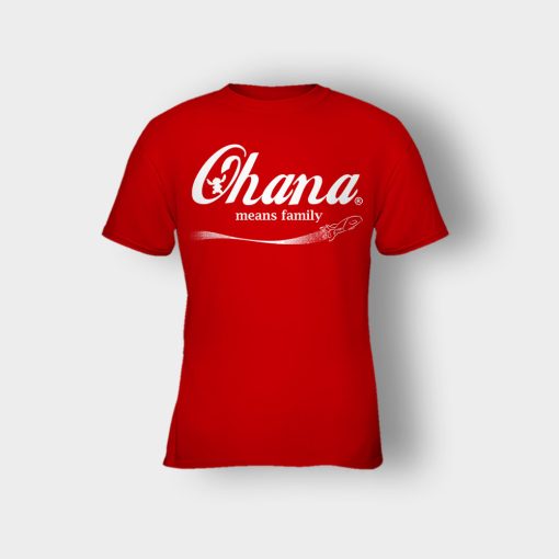Ohana-Means-Family-Coca-Disney-Lilo-And-Stitch-Kids-T-Shirt-Red