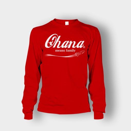 Ohana-Means-Family-Coca-Disney-Lilo-And-Stitch-Unisex-Long-Sleeve-Red