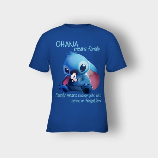 Ohana-Means-Family-Disney-Lilo-And-Stitch-Kids-T-Shirt-Royal