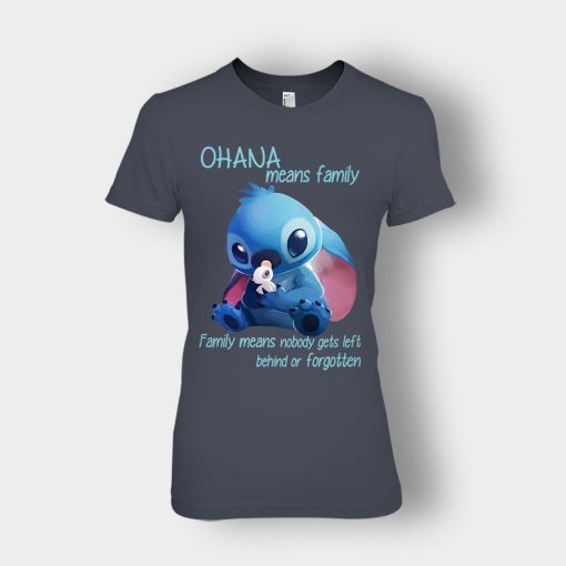 Ohana-Means-Family-Disney-Lilo-And-Stitch-Ladies-T-Shirt-Dark-Heather
