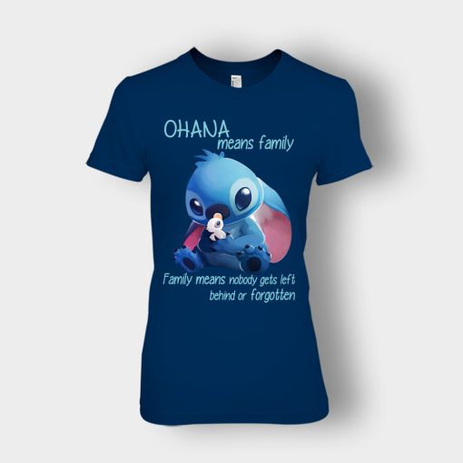 Ohana-Means-Family-Disney-Lilo-And-Stitch-Ladies-T-Shirt-Navy