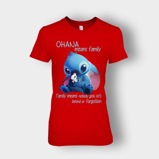 Ohana-Means-Family-Disney-Lilo-And-Stitch-Ladies-T-Shirt-Red