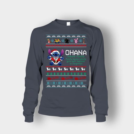 Ohana-Ugly-Knit-Disney-Lilo-And-Stitch-Unisex-Long-Sleeve-Dark-Heather