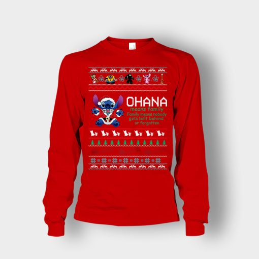 Ohana-Ugly-Knit-Disney-Lilo-And-Stitch-Unisex-Long-Sleeve-Red