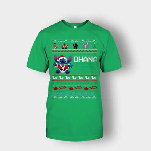 Ohana-Ugly-Knit-Disney-Lilo-And-Stitch-Unisex-T-Shirt-Irish-Green