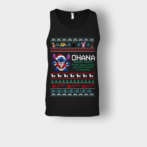 Ohana-Ugly-Knit-Disney-Lilo-And-Stitch-Unisex-Tank-Top-Black