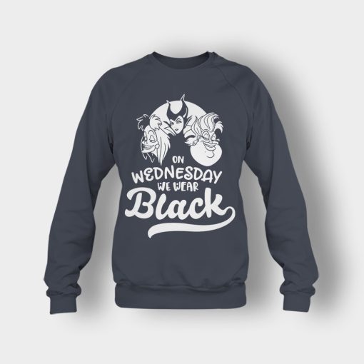 On-Wednesday-We-Wear-Black-Disney-Maleficient-Inspired-Crewneck-Sweatshirt-Dark-Heather