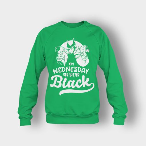 On-Wednesday-We-Wear-Black-Disney-Maleficient-Inspired-Crewneck-Sweatshirt-Irish-Green