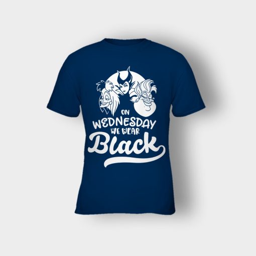 On-Wednesday-We-Wear-Black-Disney-Maleficient-Inspired-Kids-T-Shirt-Navy