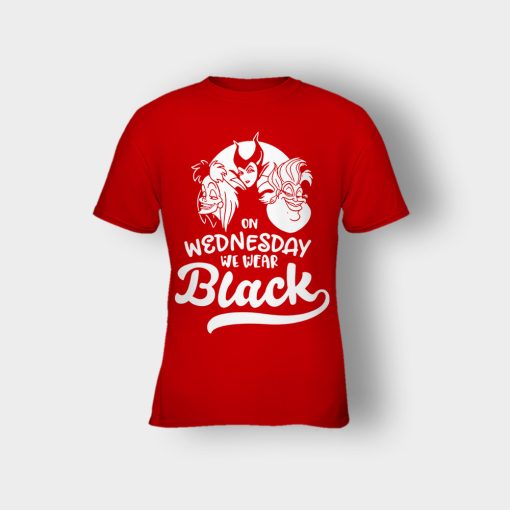 On-Wednesday-We-Wear-Black-Disney-Maleficient-Inspired-Kids-T-Shirt-Red