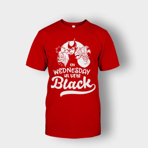 On-Wednesday-We-Wear-Black-Disney-Maleficient-Inspired-Unisex-T-Shirt-Red