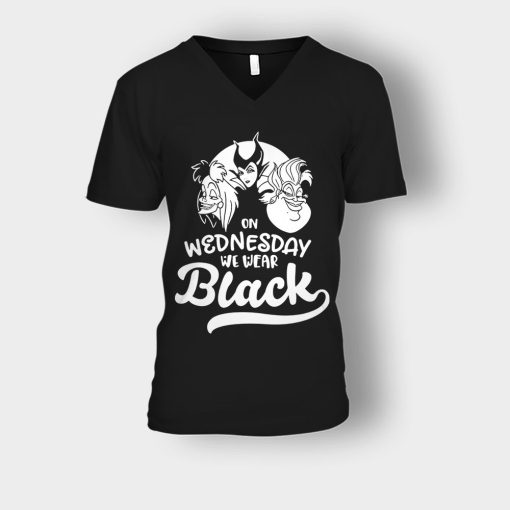 On-Wednesday-We-Wear-Black-Disney-Maleficient-Inspired-Unisex-V-Neck-T-Shirt-Black
