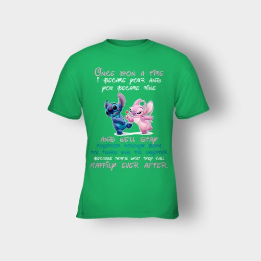 Once-Upon-A-Time-Disney-Lilo-And-Stitch-Kids-T-Shirt-Irish-Green