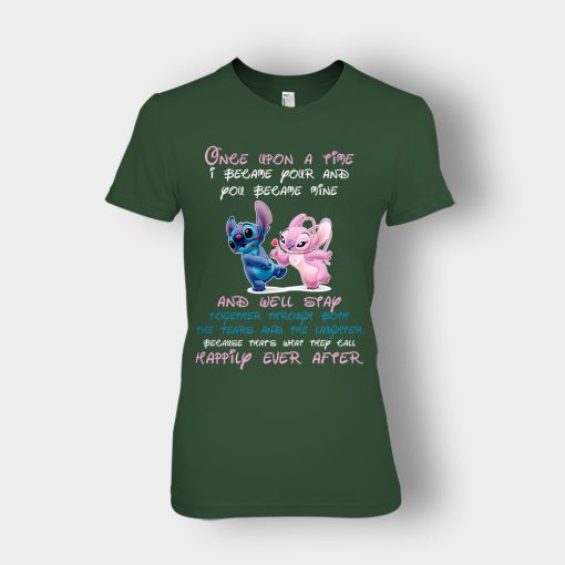 Once-Upon-A-Time-Disney-Lilo-And-Stitch-Ladies-T-Shirt-Forest