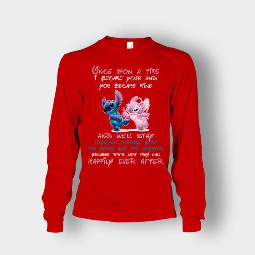 Once-Upon-A-Time-Disney-Lilo-And-Stitch-Unisex-Long-Sleeve-Red