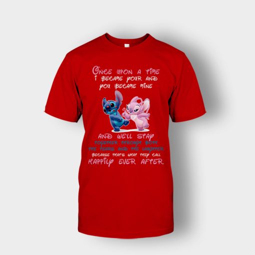 Once-Upon-A-Time-Disney-Lilo-And-Stitch-Unisex-T-Shirt-Red