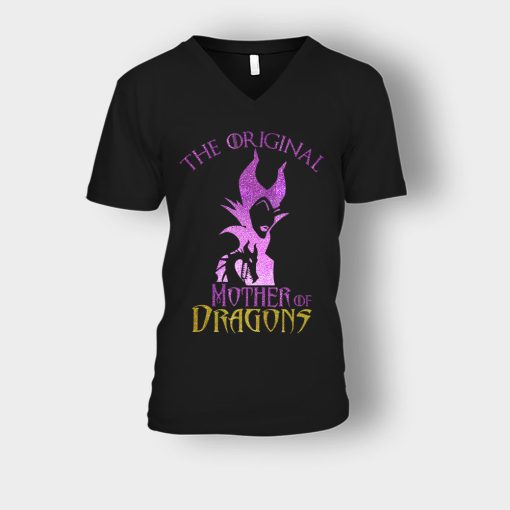 Original-Mother-Of-Dragons-Disney-Maleficient-Inspired-Unisex-V-Neck-T-Shirt-Black