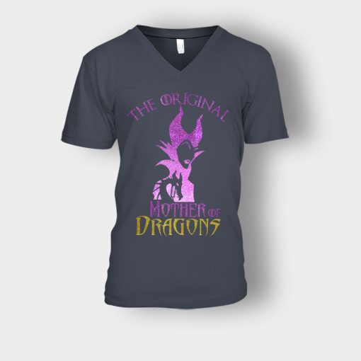 Original-Mother-Of-Dragons-Disney-Maleficient-Inspired-Unisex-V-Neck-T-Shirt-Dark-Heather