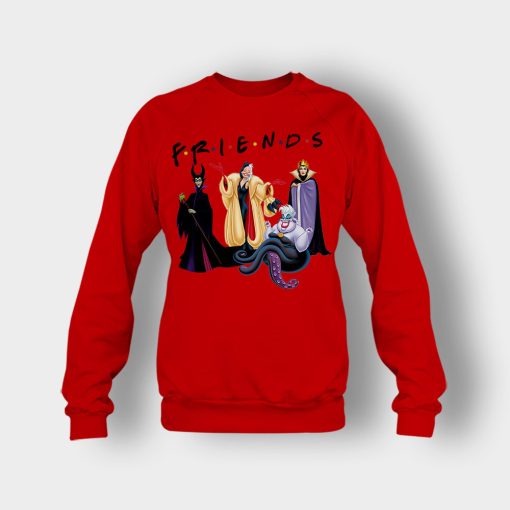 Parody-Friends-TV-Disney-Villains-Inspired-Crewneck-Sweatshirt-Red