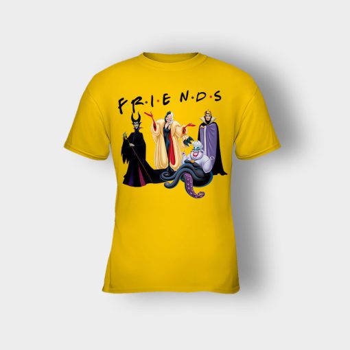 Parody-Friends-TV-Disney-Villains-Inspired-Kids-T-Shirt-Gold