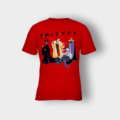 Parody-Friends-TV-Disney-Villains-Inspired-Kids-T-Shirt-Red