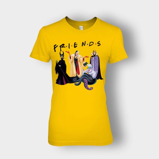 Parody-Friends-TV-Disney-Villains-Inspired-Ladies-T-Shirt-Gold