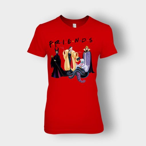 Parody-Friends-TV-Disney-Villains-Inspired-Ladies-T-Shirt-Red