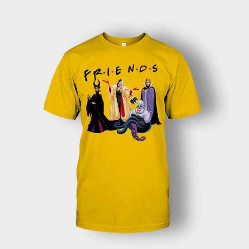 Parody-Friends-TV-Disney-Villains-Inspired-Unisex-T-Shirt-Gold