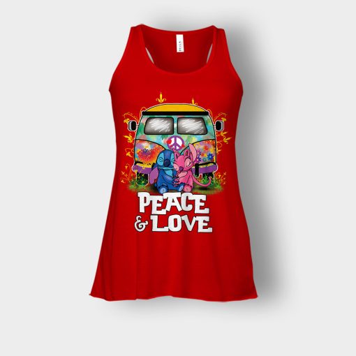 Peace-And-Love-Disney-Lilo-And-Stitch-Bella-Womens-Flowy-Tank-Red